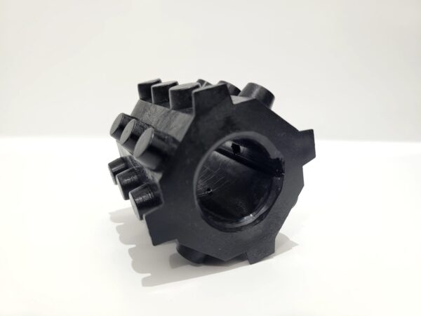 RODILLO DENTADO NEGRO 1"